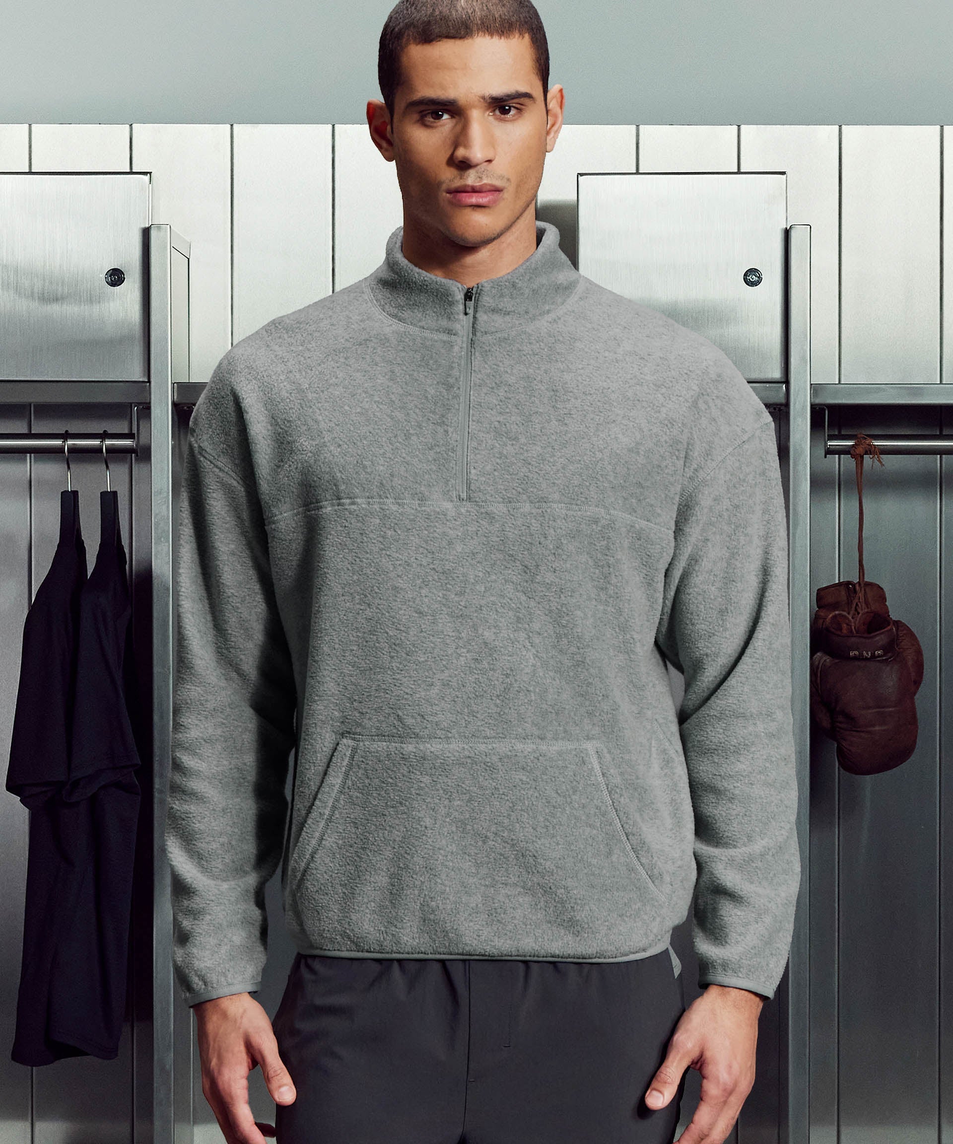 Demi-Zip Polaire Relaxed