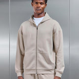 Hoodie Zippé Maille Relaxed