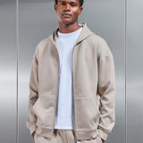 Hoodie Zippé Maille Relaxed