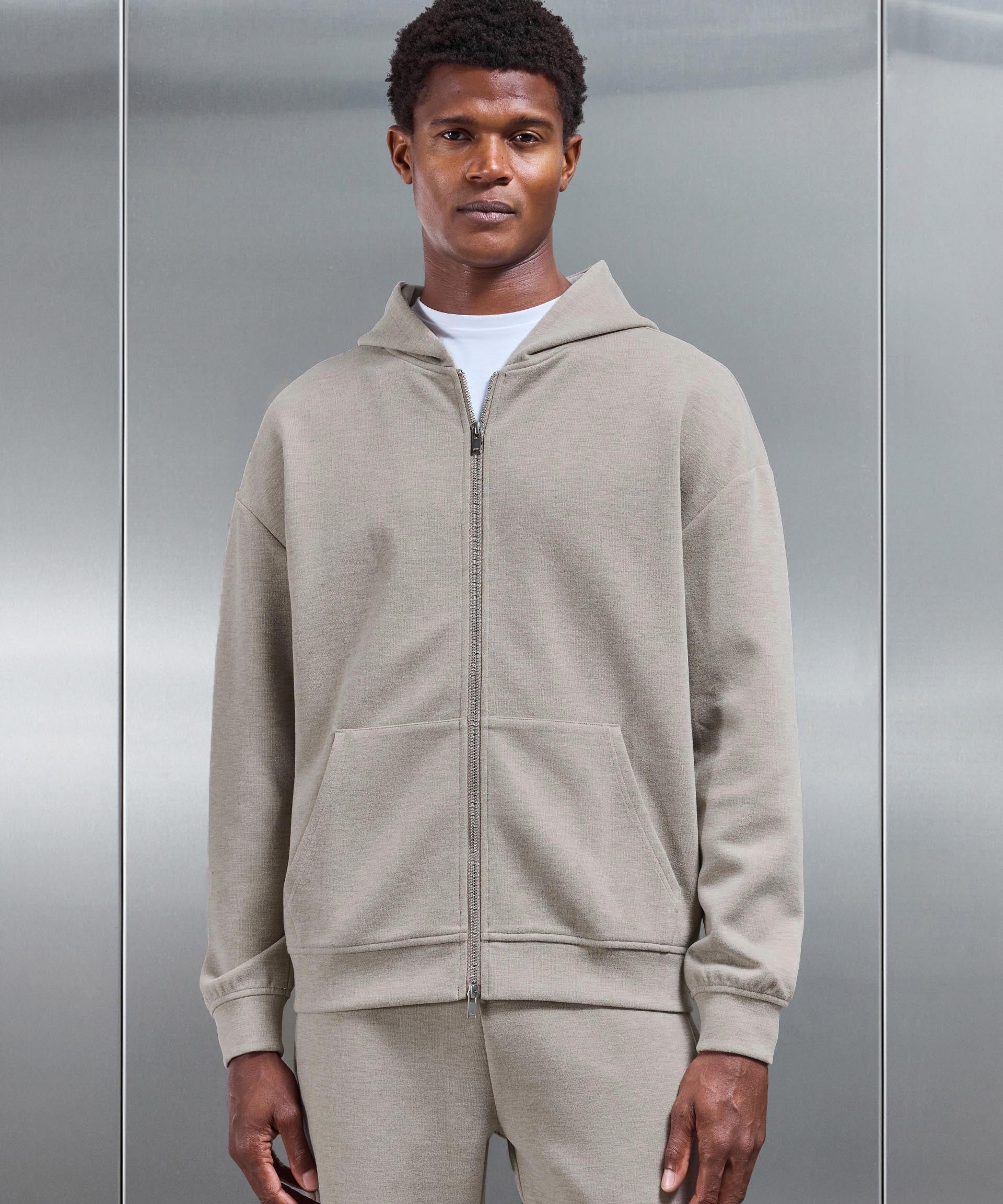 Hoodie Zippé Maille Relaxed