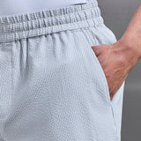 Short Seersucker Rayé