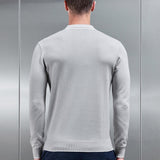 Tipped En Maille Manches Longues Polo